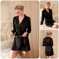 Sleepwear áo choàng ngủ lụa satin